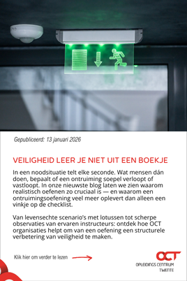 Veiligheid leer je niet uit een boekje